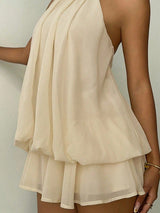 Asymmetric Halter Dress