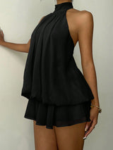 Asymmetric Halter Dress