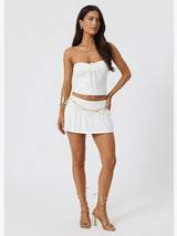 Tube Top & Pleated Skirt Set