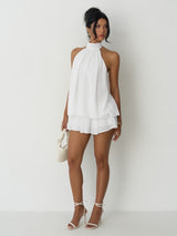 Asymmetric Halter Dress