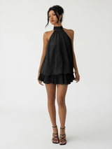 Asymmetric Halter Dress